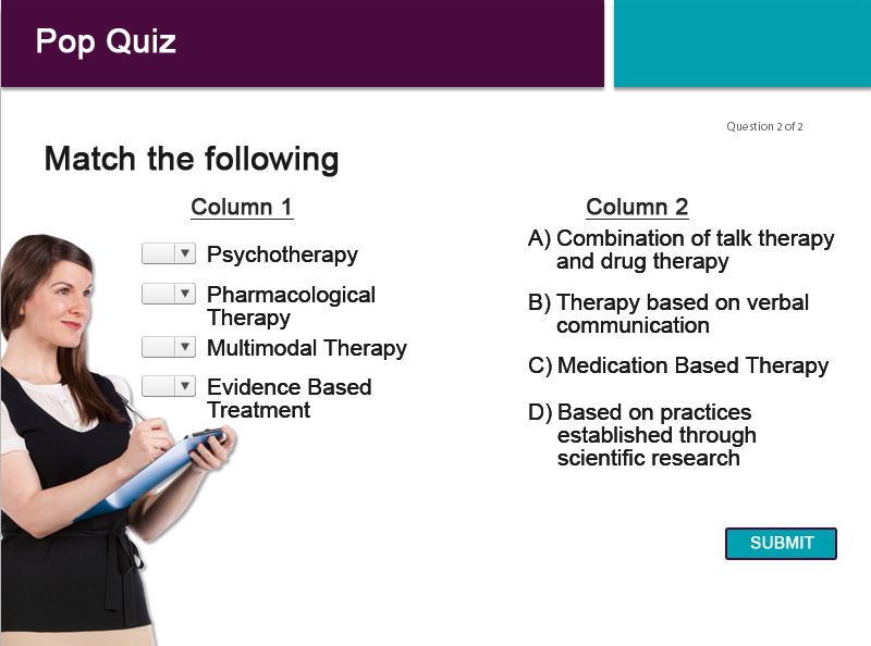 Slide 43 - Pop Quiz #2 Match the terms on the left