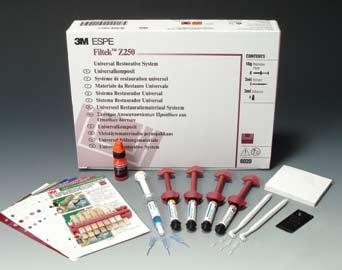20 Volume 20, 2003 Composites/Compomers Filtek Z250 Universal Restorative A light-cure, aesthetic restorative for anterior and posterior use that offers low shrinkage, high strength and excellent