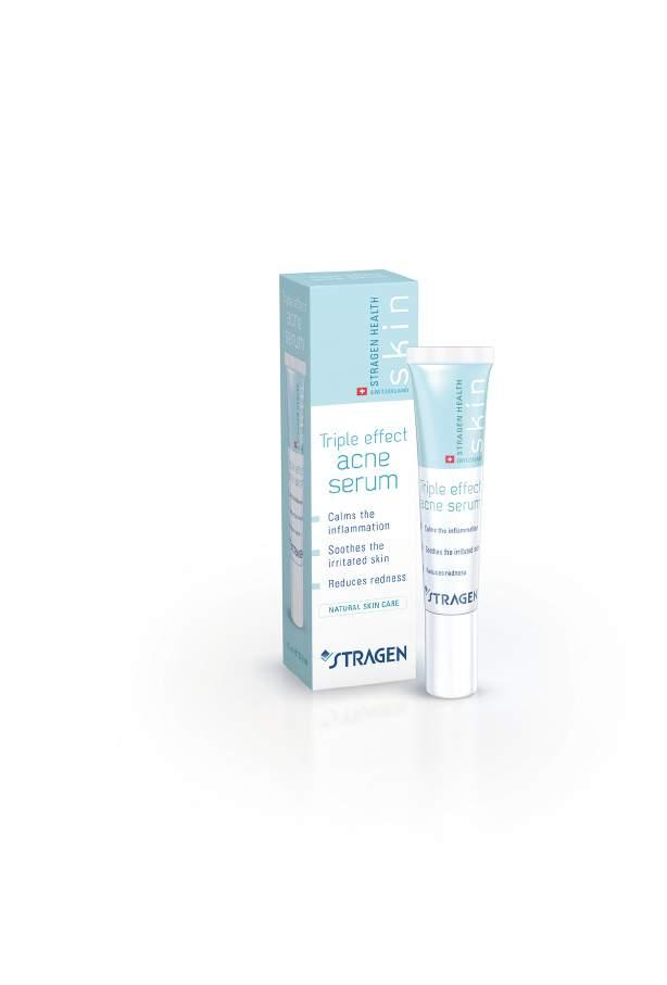 SKIN Triple effect acne serum A UNIQUE & POWERFUL SOLUTION FOR ACNE The Acne Serum is the 1 st serum for acne skin with a triple effect: - Calms the inflammation - Soothes the irritated skin -