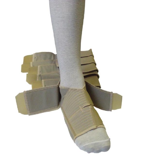 Farrow Wrap has been designed to address the needs of this group of patients. This system uses the principles of short-stretch bandaging, providing a low resting/high working pressure garment.