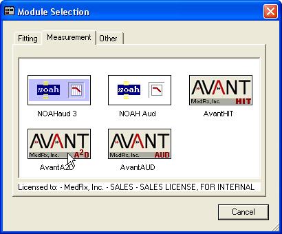 The AVANT A 2 D + Audiometer Software General Overview The AVANT A 2 D + Audiometer software can run stand-alone or from