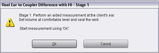 In-Situ measurement Gain measurement via HI at the eardrum 2.