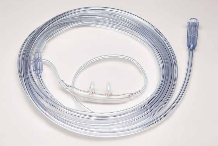 OXYGEN DELIVERY CANNULAS ADULT SPECIALTY Quiet Cannula For oxygen ows up to 8 LPM and features a larger reservoir that virtually eliminates noise.