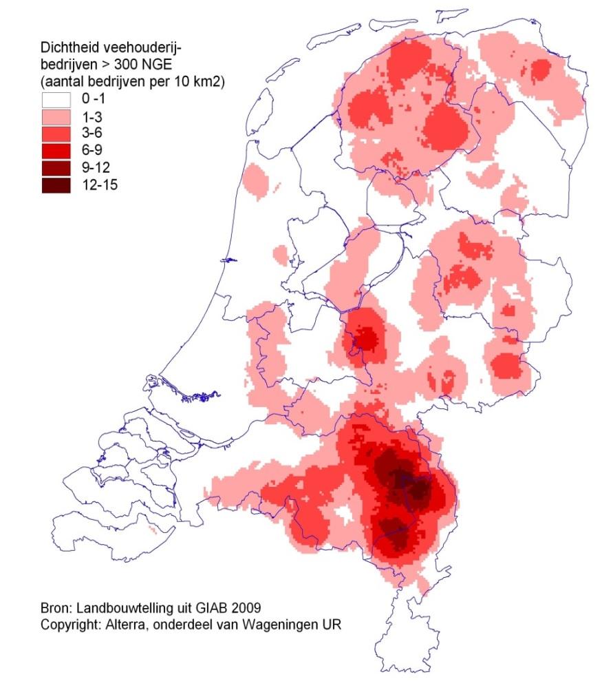 Animal husbandry in The Netherlands 3.9 million cattle 900.000 veal calves 12 million swine 500.