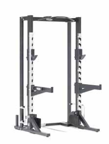 Rack Olympic Half Rack Holder Set (code A0000374) 5 sets required Double angle pad setting (10 For safety reasons, the setting or 50 ) for maximum load at system can only be accessed the