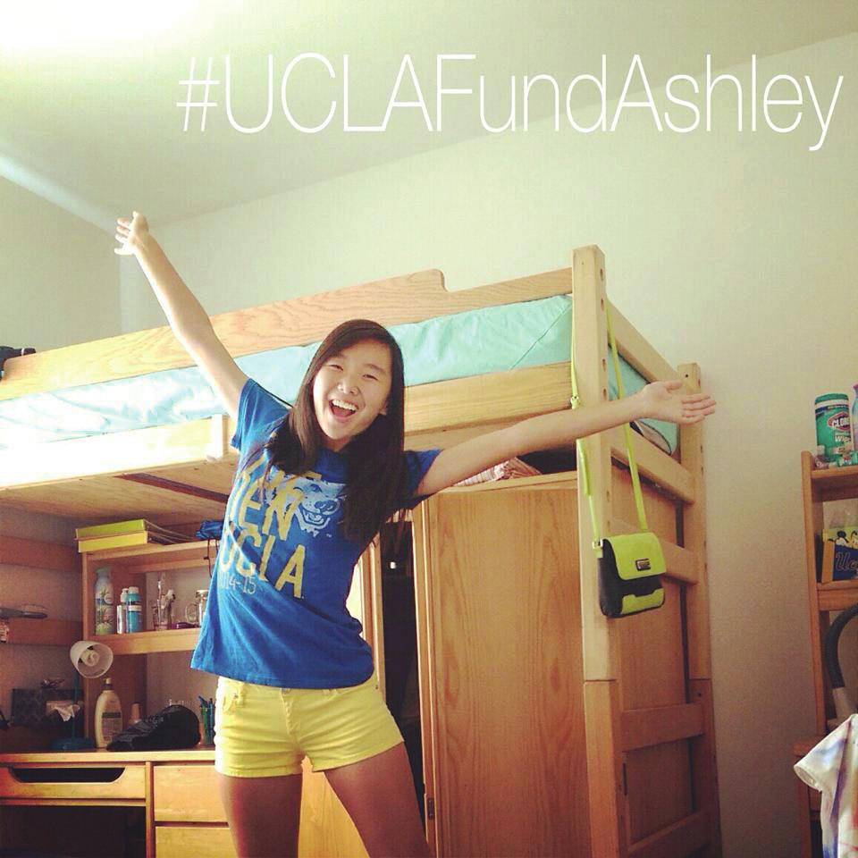 Ashley also received virtual support and encouragement from the UCLA Fund family to help with every step of her