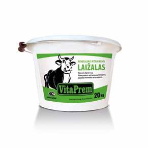 VITAPREM CATTLE FATTENING VitaPrem Cattle fattening is a supplement of vitamins and minerals for cattle, enhancing the rate of growth of animals, improving their wellness and feed conversion.