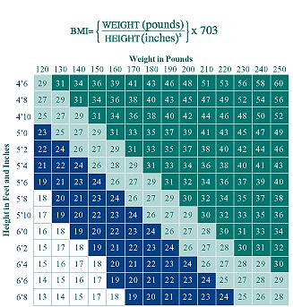 WHAT IS YOUR BODY MASS INDEX?