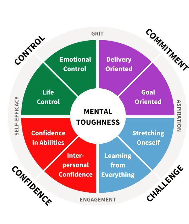 Mental Toughness: the components Mentally Tough individuals deal better with stress and anxiety, and perform better under pressure.
