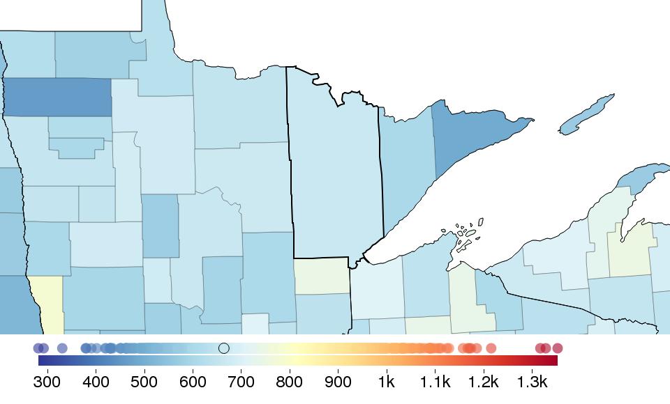 COUNTY PROFILE: Saint Louis County, Minnesota US COUNTY PERFORMANCE The Institute for Health Metrics and Evaluation (IHME) at the University of Washington analyzed the performance of all 3,142 US