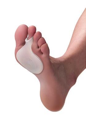 Viscoelastic silicone orthosis POD100 Silicoplant Metatarsal Pads Holding itself in a toe with the hoop, it is placed in the sole of the foot. Made of extra-soft medical silicone.