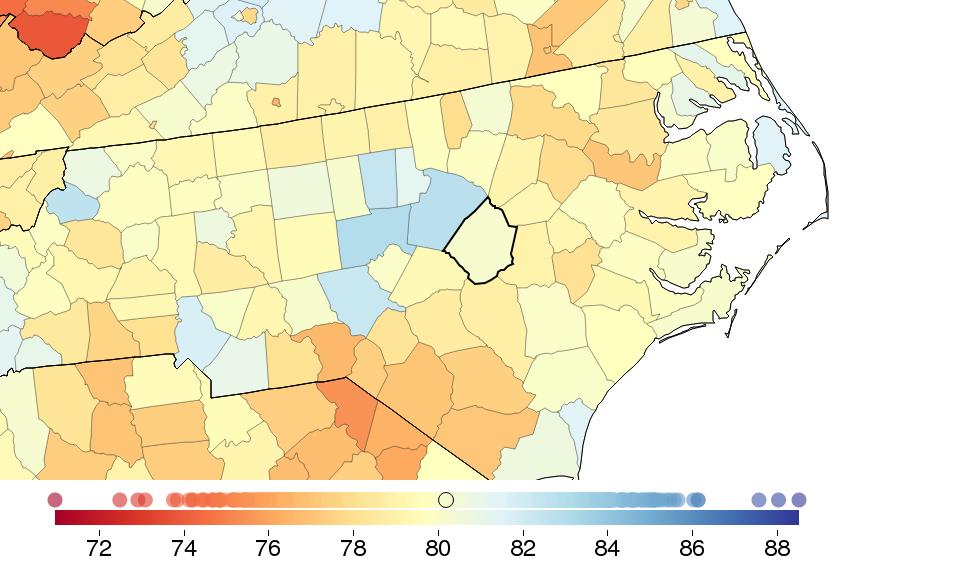COUNTY PROFILE: Johnston County, North Carolina US COUNTY PERFORMANCE The Institute for Health Metrics and Evaluation (IHME) at the University of Washington analyzed the