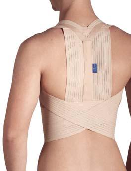 The brace is made of microfibers which provide a high comfort and function.