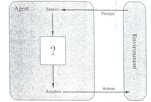 The following are the diagram of agents interact with environments through sensors and actuators: Good Behavior: The concept of Rationality Rational Agent An agent should strive to "do the right