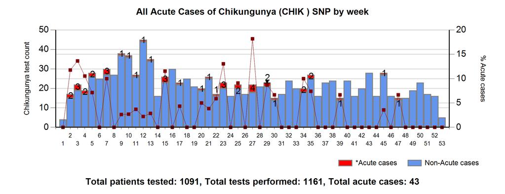Chikungunya Report *Acute Cases - First Instance of IgG Pos, IgM Pos