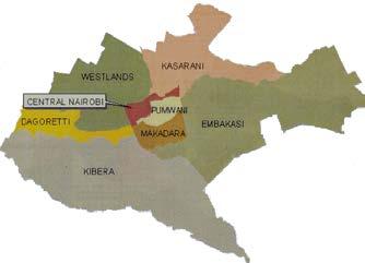 Study sites map- Viwandani and korogocho slums SUDAN ETHIOPIA UGANDA Western