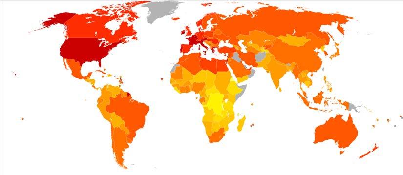 Causes of Obesity: Dietary Energy Supply 1961 2003 "EarthTrends: