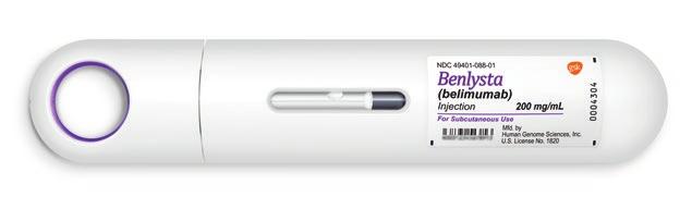 Once-weekly subcutaneous injection Autoinjector Prefilled Syringe Watch the Instructions for Use video at Belimumab.
