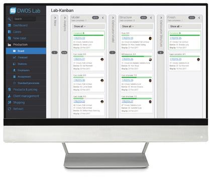 18 I DWOS Lab Reduce production time and boost productivity Based on the manufacturing industry s proven Kanban methodology, Lab-Kanban improves productivity with dynamic worksheets and schedules