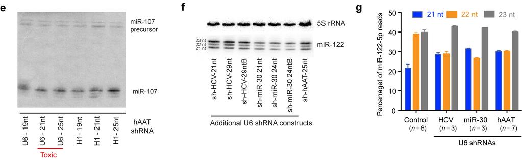 Supplementary Figure 2 Analysis of isoform biogenesis for mir-122 and other micrornas. (a) Isoforms of mir-122-5p in normal human and mouse liver samples.