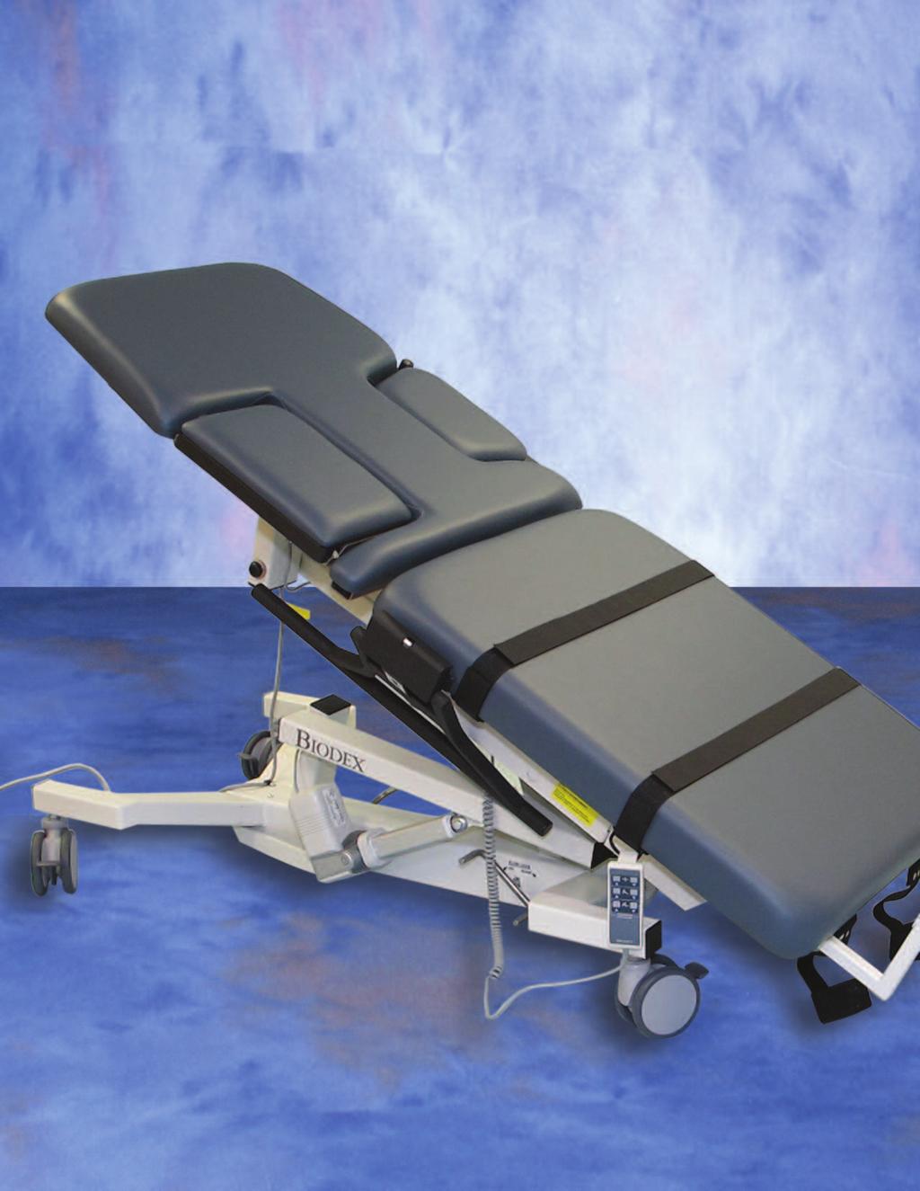 Fowler Back motor controlled with infinite adjustment through 80 Paper Dispenser (optional) Cardiac Scanning Cutout with pivoting cushion that doubles as an armrest Fold