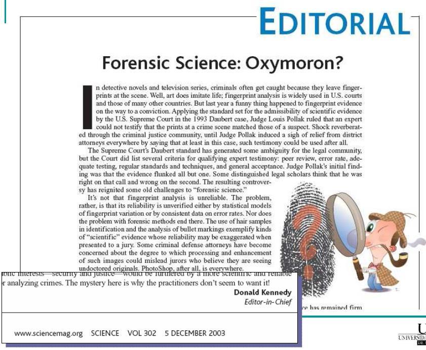 Is Forensics really Science?