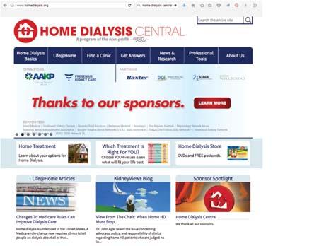 CKD Community Involvement Satellite Healthcare leads the industry with the percentage of patients on home dialysis modalities.
