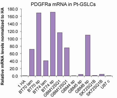 Bedside to Bench Approach Differential sensitivity to PDGFRA inhibitors