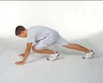 Reverse Extended Lunges Do what is described in the Lunges exercise, but in this exercise you will be walking backwards.