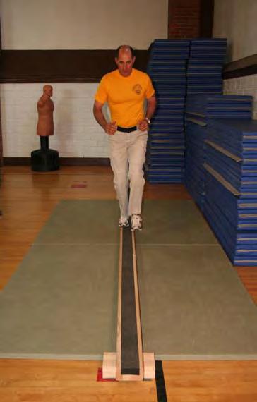 SECTION ONE Station - Balance Beam From a standing start, the officer runs around a cone and jumps up on the fifteen-foot balance beam, running the entire length.