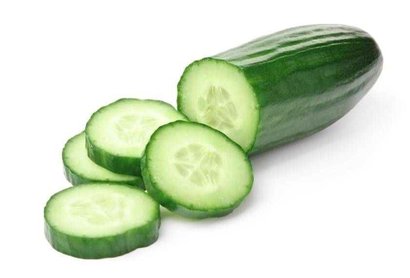 Cucumbers are a good source of B vitamins and electrolytes and they help to eliminate toxins from the body.