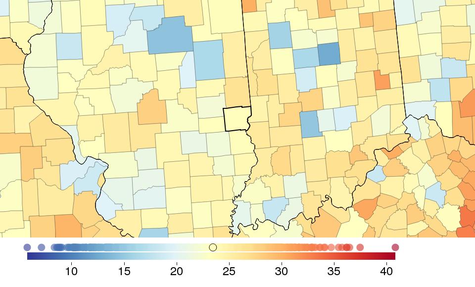 FINDINGS: SMOKING Sex Clark County Illinois National National rank %