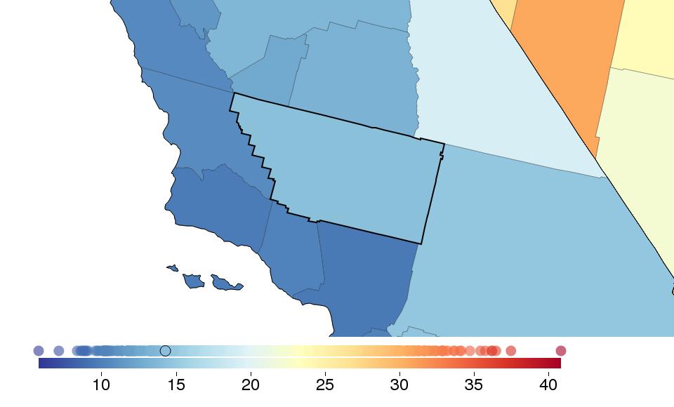 FINDINGS: SMOKING Sex Kern County California National National rank % change 1996-2012 Female 14.3 11.8 17.9 149-38.2 Male 20.7 17.5 22.2 345-25.7 prevalence (%), age-standardized, 2012 Fig.