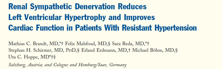 Treatment-resistant HTN population 46 RDN, 18 Control Evaulated BP and