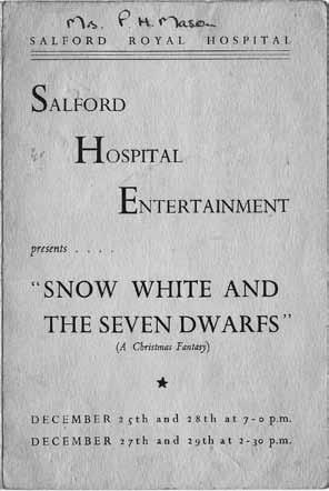 The Mason family, Snow White and Salford Royal By Michael Fake My father-in-law, Alfred Mason, was born in Eccles in 1925.