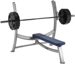 Free Weights Olympic Bench Press Frame is contoured for easy spotter access