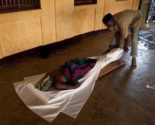 Handling of the Dead Do not touch dead bodies if you think they died of Ebola You can easily get