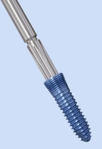 Insert the screws implant into the appropriate place in the loading station Precaution: Always use the Awl prior to Screw insertion.
