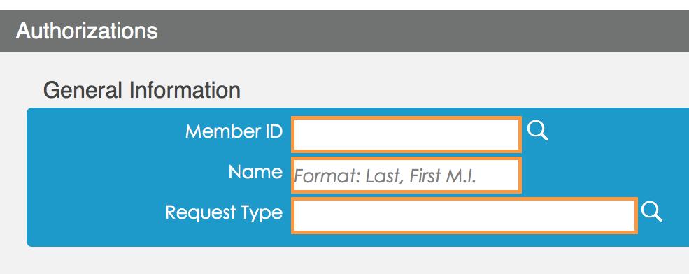 Section 2: Submit a Request (continued) 5. Enter the request type. Request types are templates created by HNFS for referral and authorization submissions.