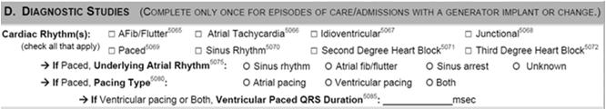 Cardiac Rhythm(s) Sequence 5065-5085 Admitted 1/28/14 for HF w/ NYHA III LVEF 15% Single chamber ICD to CRT-D Telemetry documentation SR w/ PAF; QRS duration 150 1/29/14 ECG = SR 1/30/14 - ECG