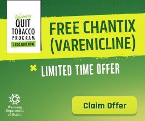 Special Section: Free Chantix and the WQTP Figure 9: Online Ad for Free Chantix Source: The Wyoming Department of Health In mid-february 2016, the WQTP expanded its program by offering Chantix at no