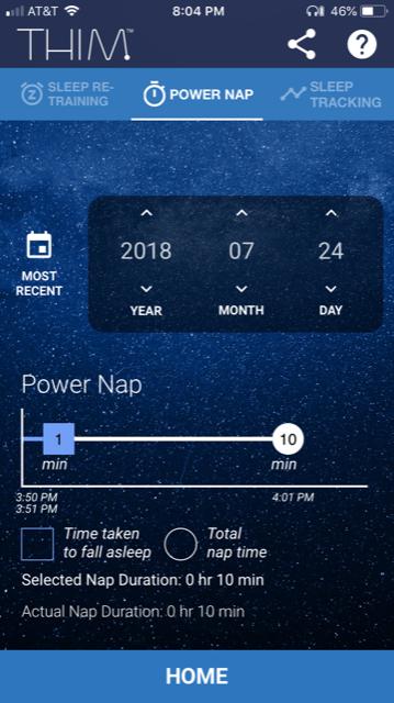 Your sleep data will be available under one of the program tabs at the top of the screen.