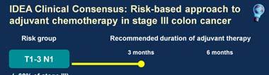 IDEA Clinical Consensus: Risk-based approach to adjuvant chemotherapy in stage III colon cancer Case #1 Question #2 In