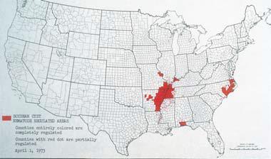 SCN in the U.S. (1973) Spread of SCN Took U.S. Nematologists by