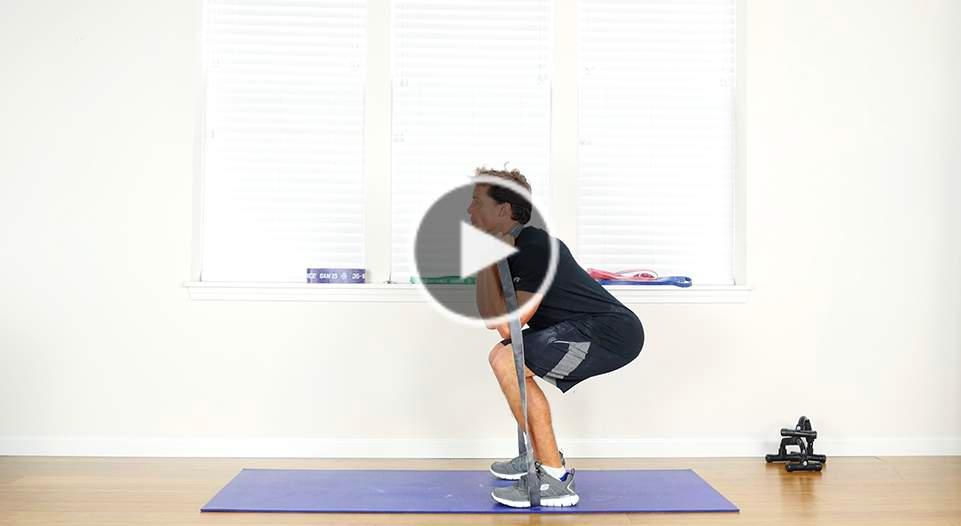 SQUATS PERFORM 3 SETS OF 10 REPS Stand with your feet flat on the floor slightly wider than shoulder width apart.