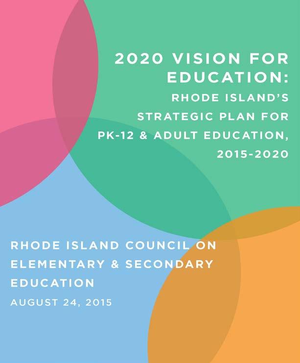 Rhode Island Department of Education (RIDE) Strategic Plan Six Priorities 1. Teacher and leader support 2. Early childhood education 3.