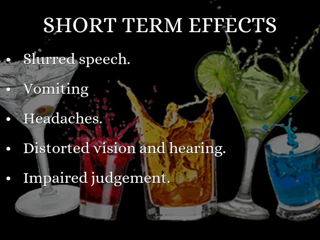 Short Term Effects of Alcohol 37 Foundation for a Drug Free World,