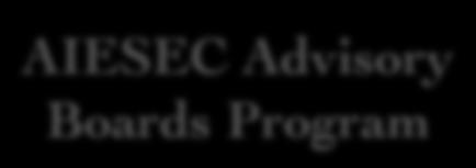 Alumni-to-AIESEC Alumni Internship Referrals Program AIESEC Advisory Boards Program Transition from AIESEC