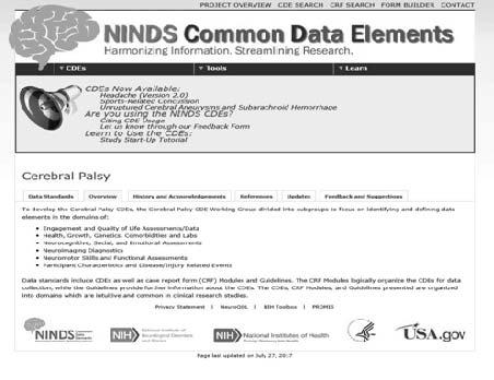 Recommendations CDE Details = Data Dictionary