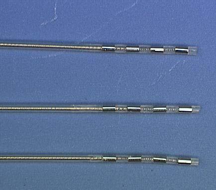 Implantable Components: 1. Leads DBS Therapy is delivered using a small 1.2 mm in diameter stimulating lead that is implanted into the intended brain target.